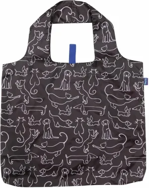 Reusable Grocery Bags - Washable, Foldable, Packable Tote, Large Handles, Heavy Duty, Zippered Top Pouch