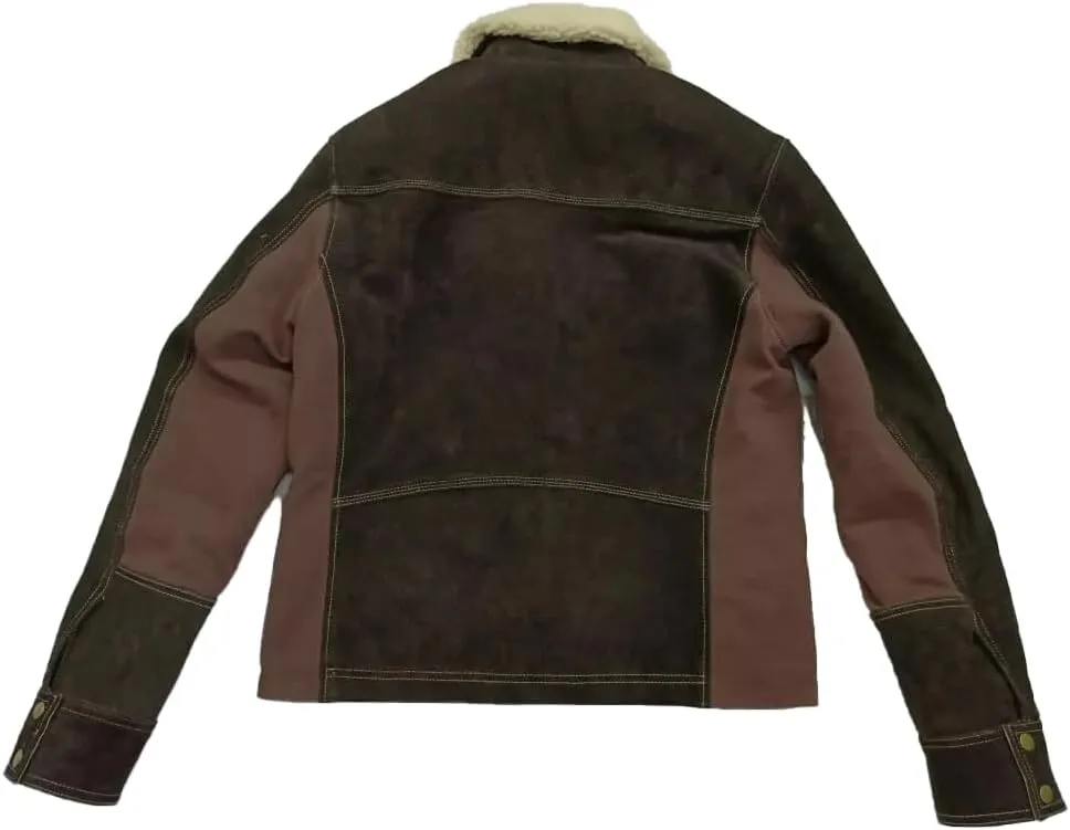 Rick Grimes The Walking Dead Season 6 Real Suede Leather Jacket | Genuine Suede Jacket