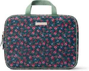 RIFLE PAPER CO. Travel Cosmetic Case, Unit Includes Pockets for storage, Simply Wipe to Easily Clean, Unique Travel Accessory, Stylized Pattern, Floral Rosa