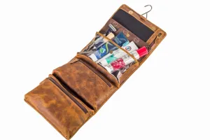 Rockliff - Fold-Out Toiletry Bag in Crazy Horse Tan