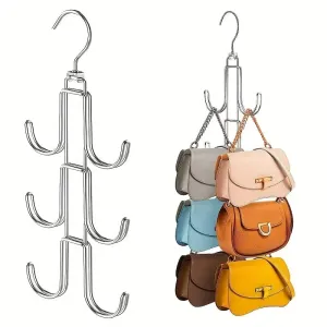Rotatable Metal Purse Hanger Organizer