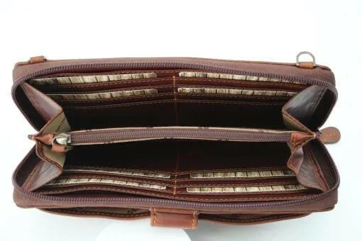 Rugged Earth Leather Organizer Purse