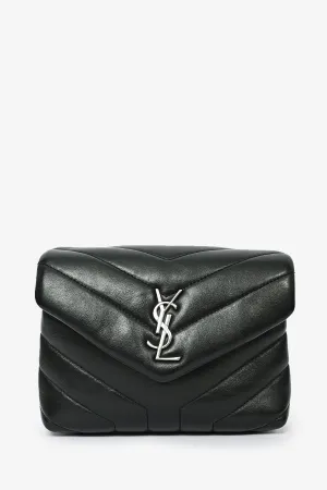 Saint laurent Black Leather Toy LouLou Crossbody