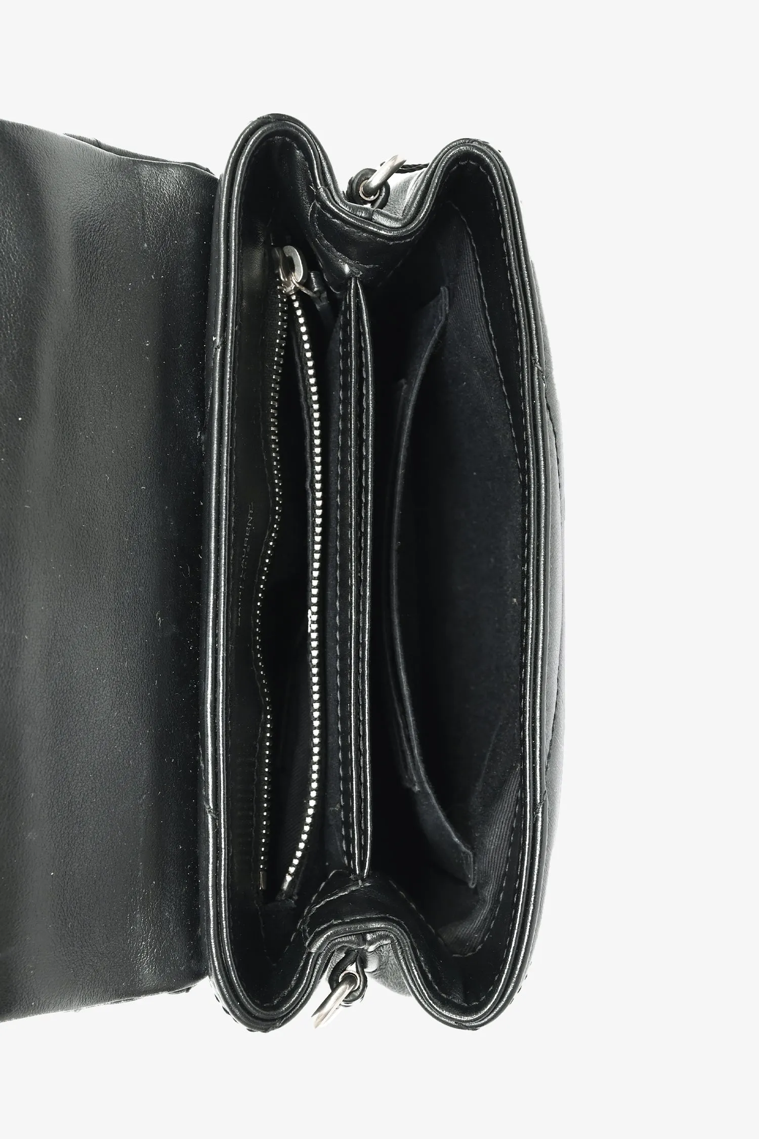 Saint laurent Black Leather Toy LouLou Crossbody