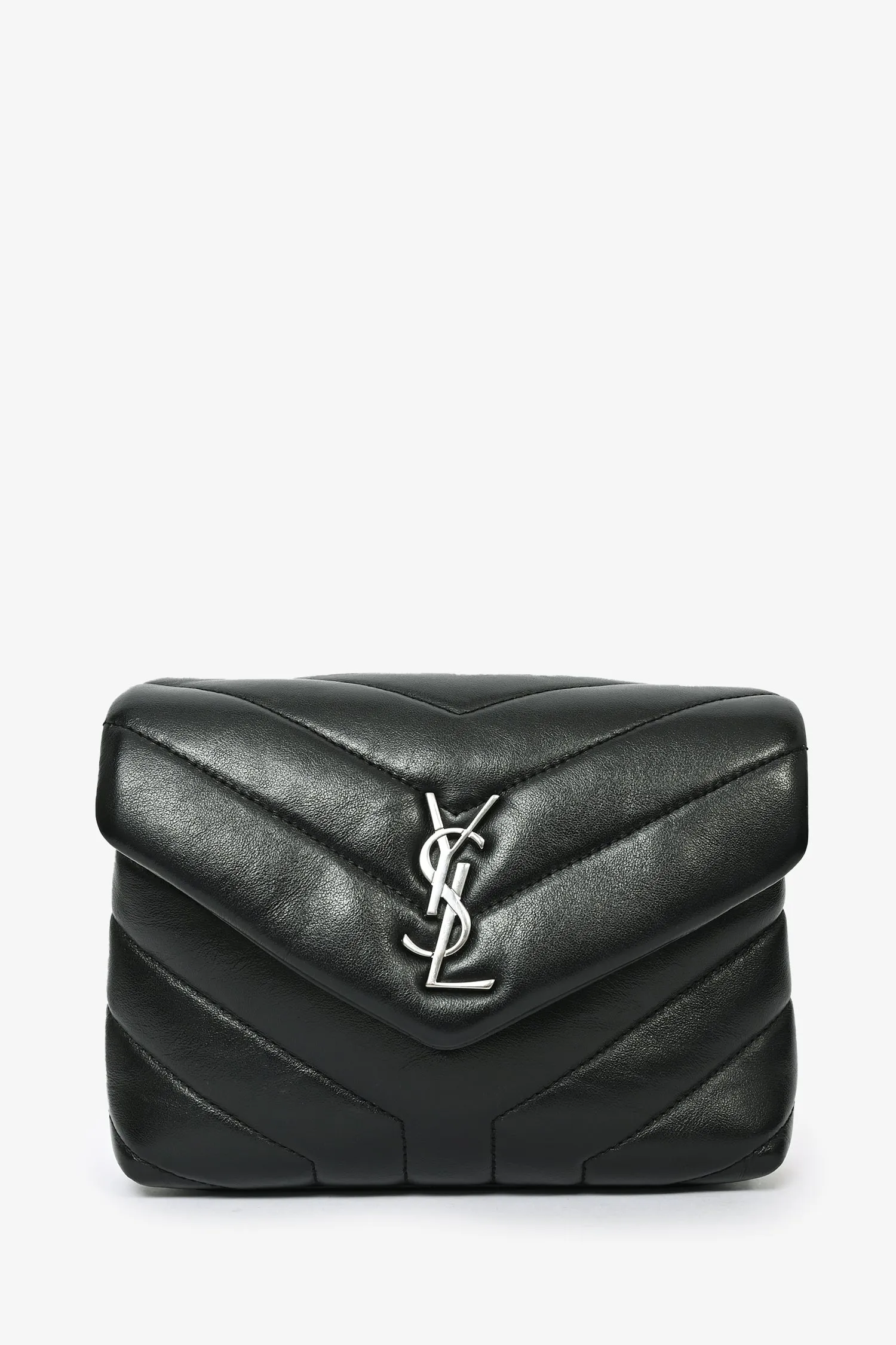 Saint laurent Black Leather Toy LouLou Crossbody