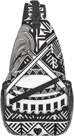 Samoa Flag Crossbody Sling Backpack, Sling Bag Travel Hiking Chest Bag Unisex Daypack
