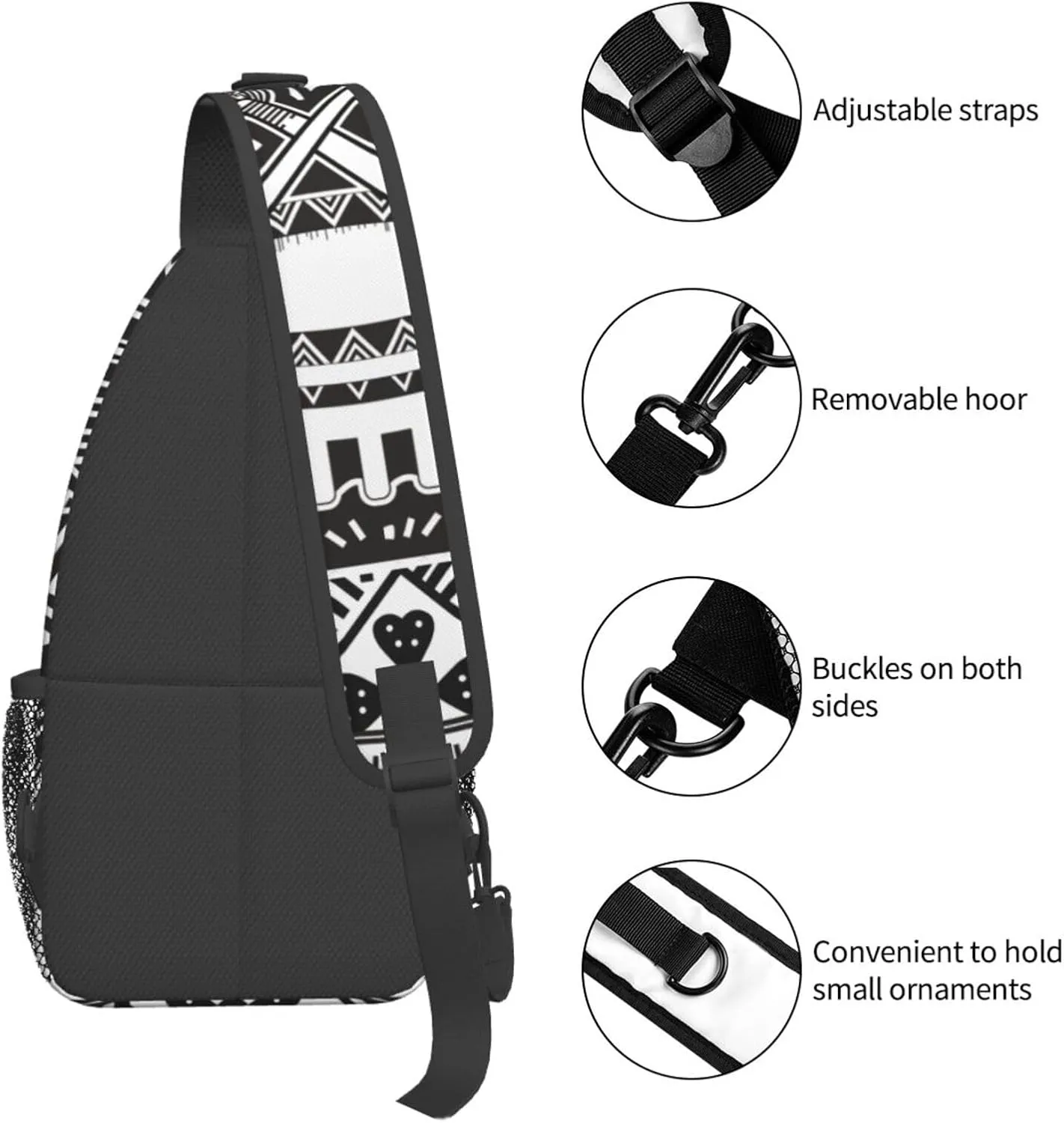 Samoa Flag Crossbody Sling Backpack, Sling Bag Travel Hiking Chest Bag Unisex Daypack
