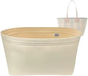 SAMORGA (11-38/ Bur-80661631) Bag Organizer for Burberr Small London Tote 80661631 2mm Cream