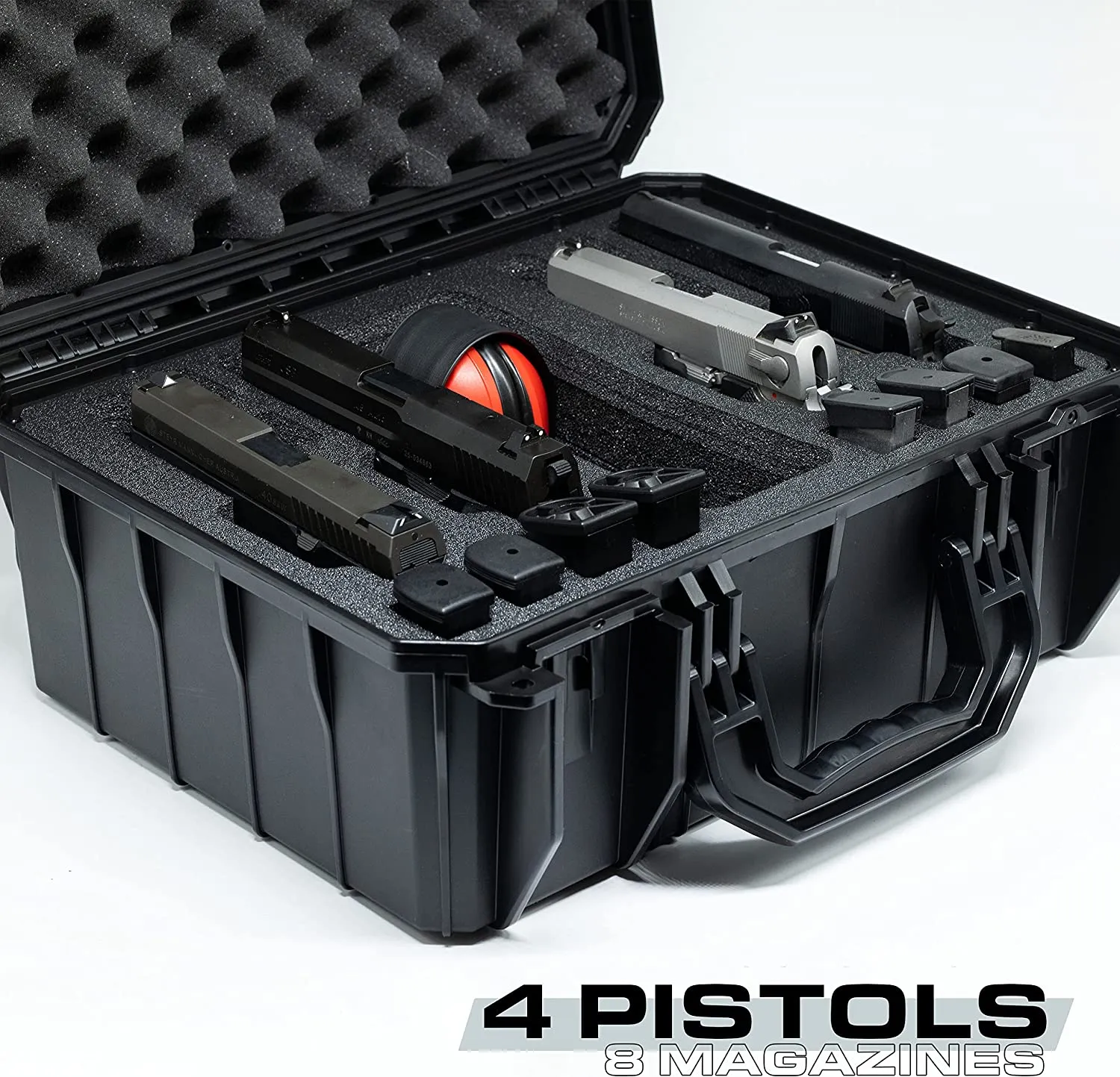Seahorse SE630 Hard Shell Protective Case with 4 Pistol Foam