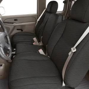 Seat Covers Compatible with 2003-2006 Chevy Silverado LT Double Cab Front, 600D Custom-Made Heavy Duty Front 40/20/40 Split Seat Cover