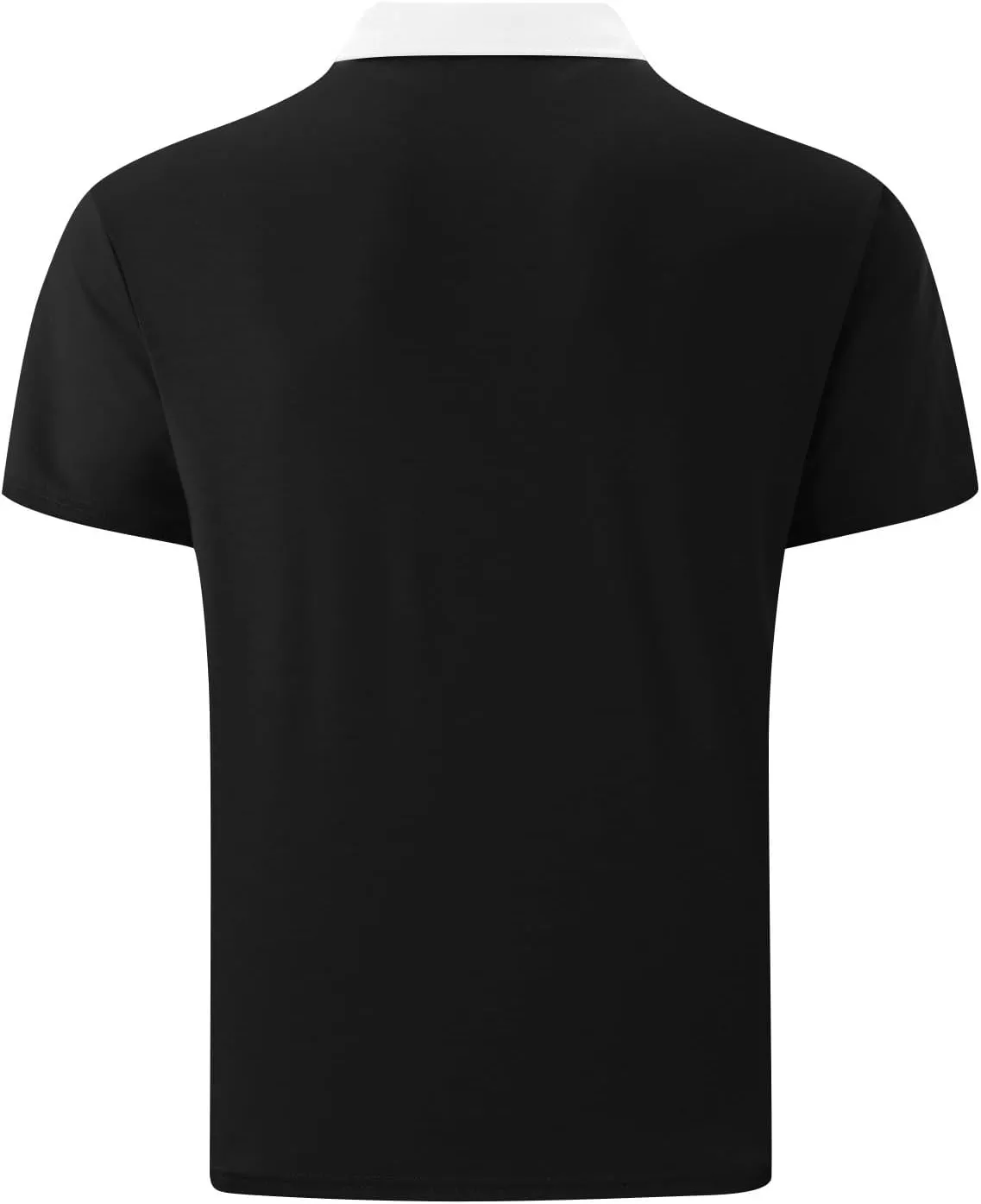 SGASY Mens Polo Shirts Quarter Button Shirts Casual Classic Lightweight Short Sleeve Golf Collared Shirts Quick Dry Athletic