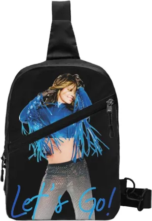 Shania Music Twain Crossbody Bag Chest Handbag Sling Bag Adjustable Shoulder Pouch Beautiful Outdoor Rucksack Foldable Multipurpose Daypack for Activity