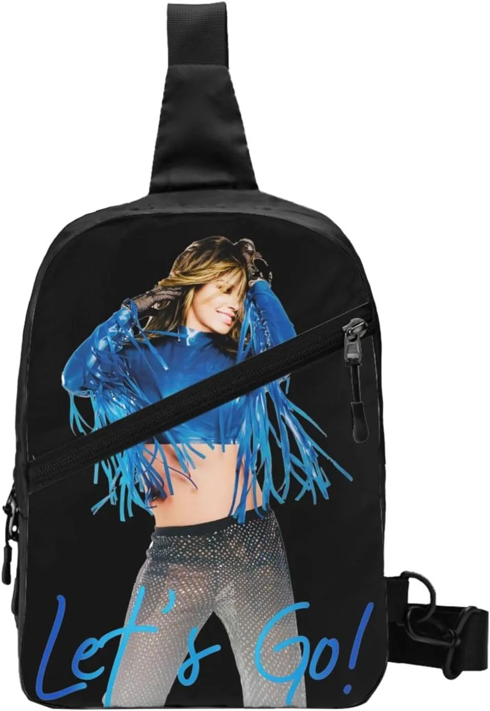 Shania Music Twain Crossbody Bag Chest Handbag Sling Bag Adjustable Shoulder Pouch Beautiful Outdoor Rucksack Foldable Multipurpose Daypack for Activity