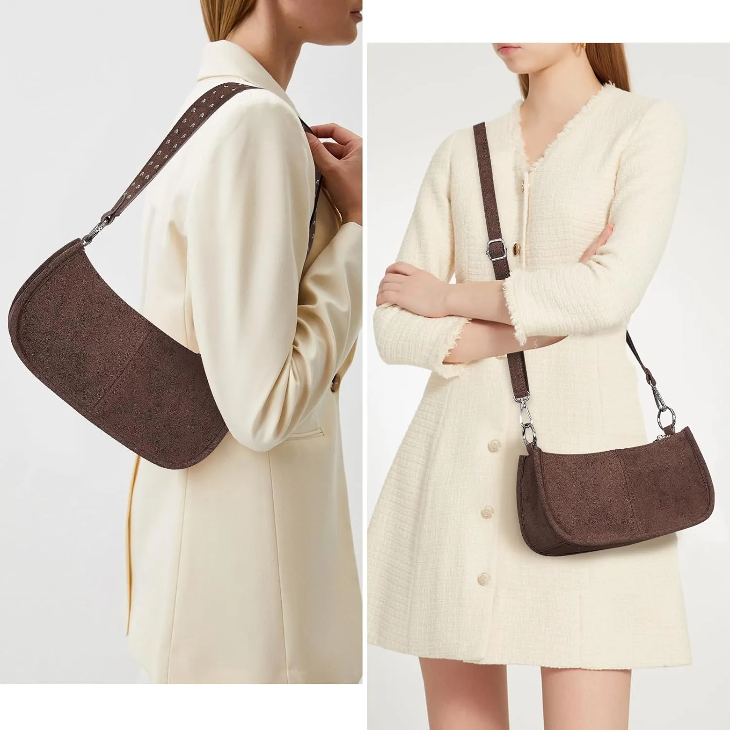 Shoulder Bags for Women Y2k Purse and Handbags Retro Studded Crossbody Bag Small Shoulder Purse Leather Hobo Handbag