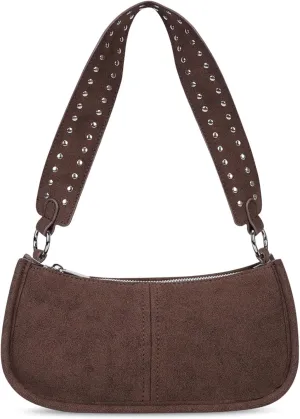 Shoulder Bags for Women Y2k Purse and Handbags Retro Studded Crossbody Bag Small Shoulder Purse Leather Hobo Handbag