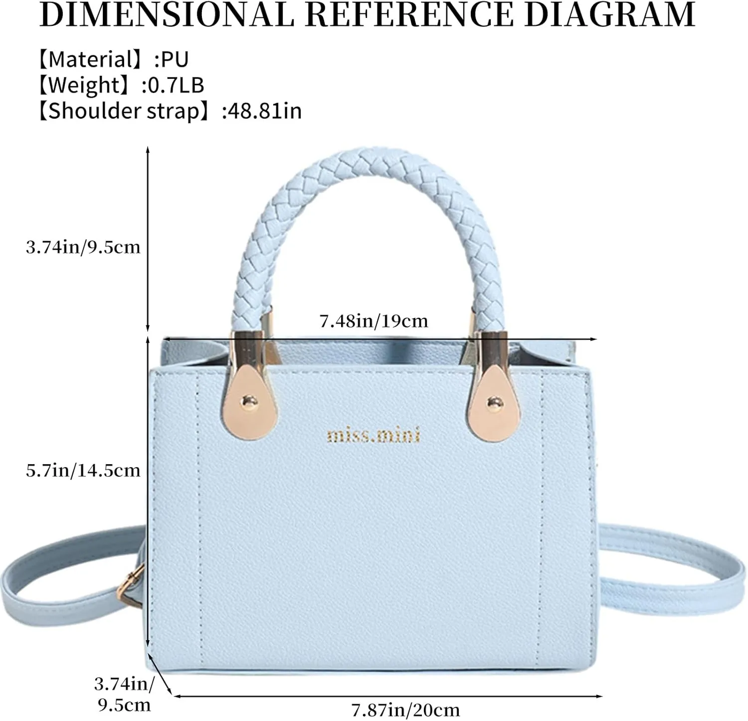 Simplicity Tote Bag for Women,Small Crossbody Bags for Women with Woven Handle Suitable For Party, Work, Leisure