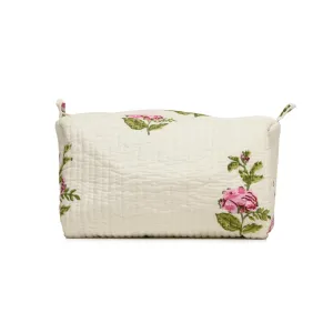 SINGLE RUSSIAN ROSE QUILTED TOILETRY POUCH