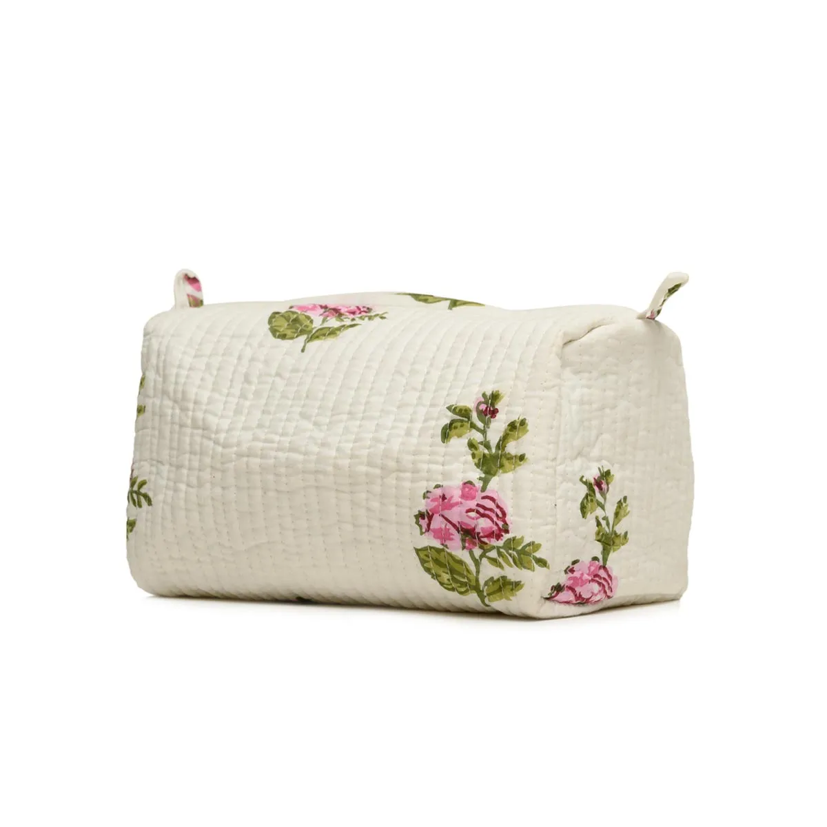 SINGLE RUSSIAN ROSE QUILTED TOILETRY POUCH