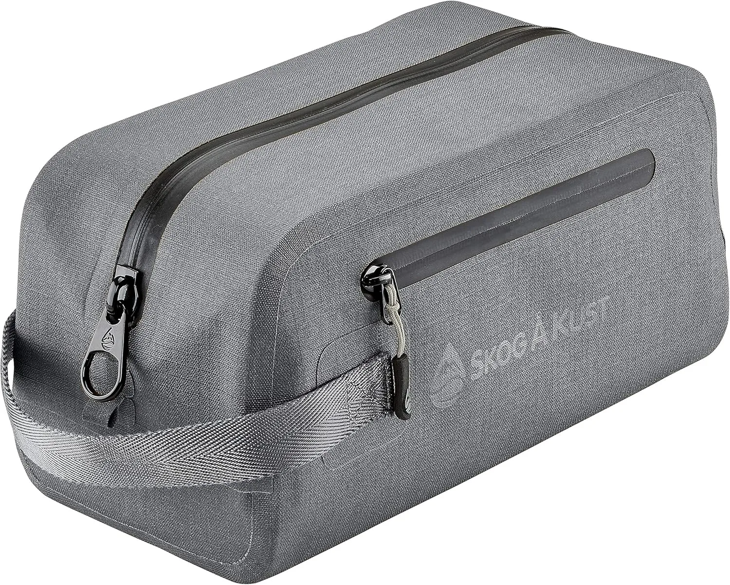 Skog Å Kust DoppSåk Waterproof & Leak-Proof Travel Toiletry Bag | Large, Charcoal Grey