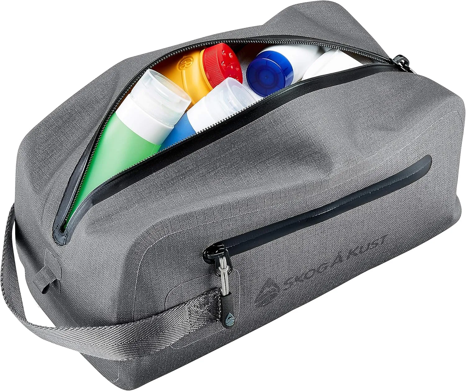 Skog Å Kust DoppSåk Waterproof & Leak-Proof Travel Toiletry Bag | Large, Charcoal Grey