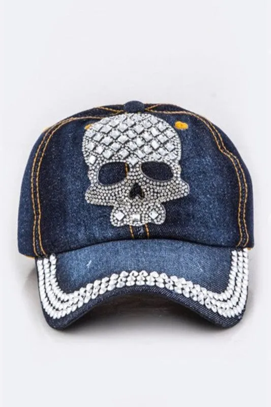 Skull Embellished Cap