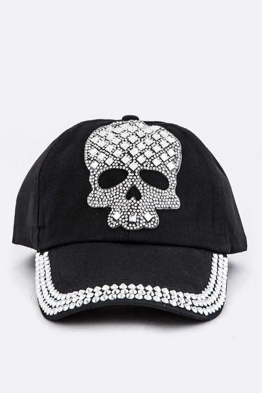 Skull Embellished Cap