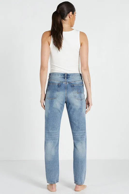 Slim Mum Jean Vintage Blue