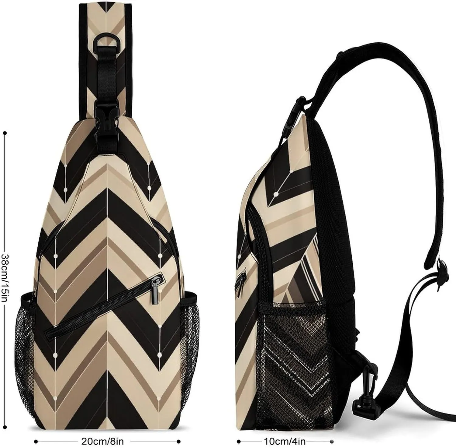 Small Crossbody Sling Backpack Dark And Light Colors Chest Bags for Traveling Chest Fashion Shoulder Bag