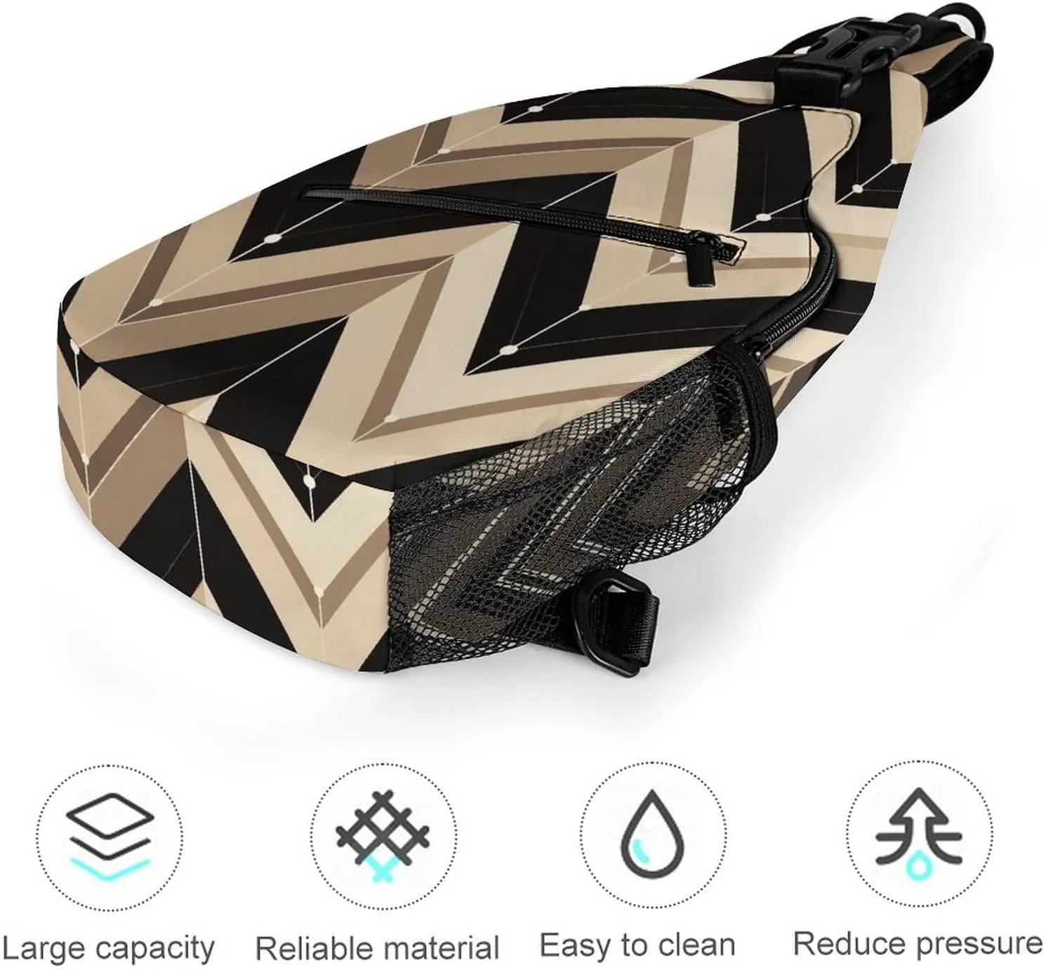 Small Crossbody Sling Backpack Dark And Light Colors Chest Bags for Traveling Chest Fashion Shoulder Bag