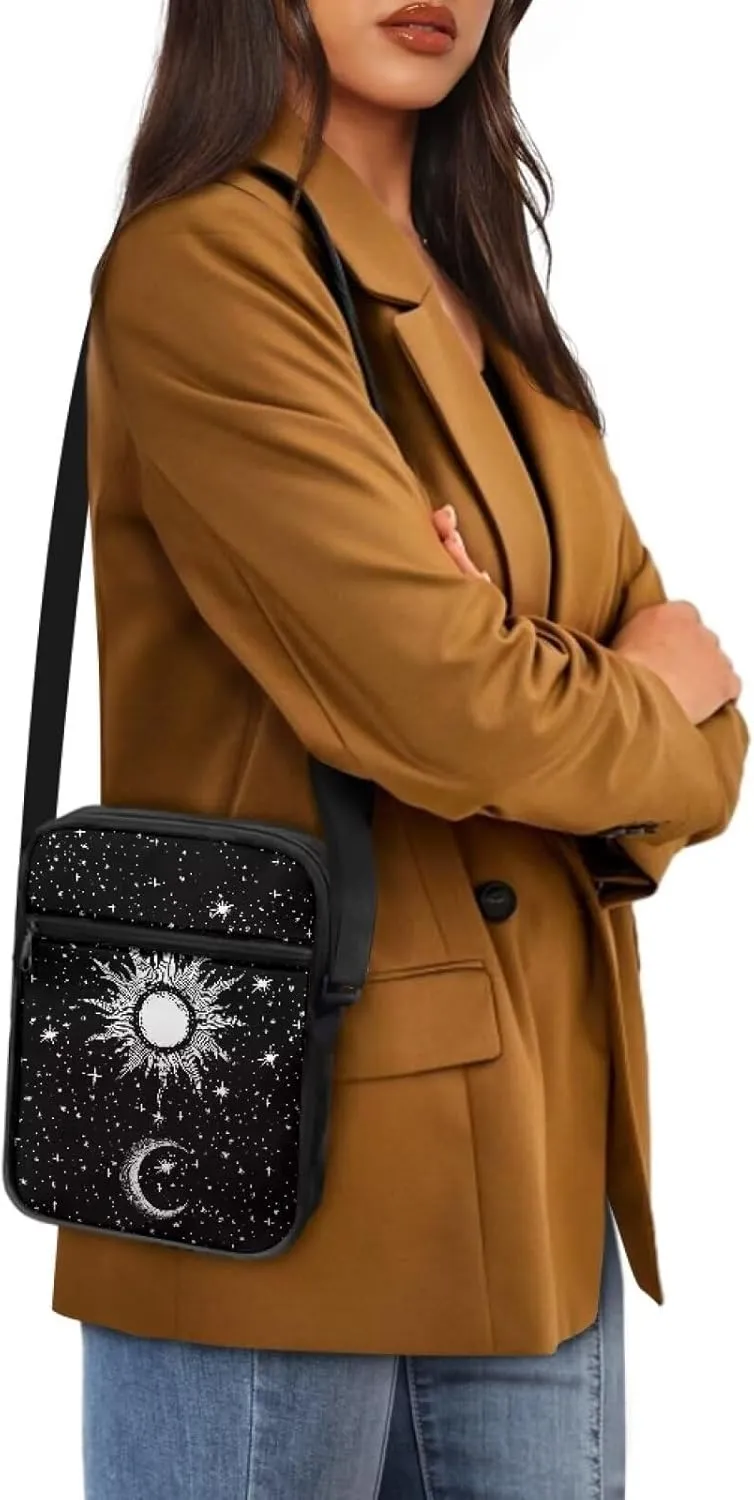 Small Messenger Bag Purse Crossbody Bag with Adjustable Strap for Women Men for Travel Outdoor Sports
