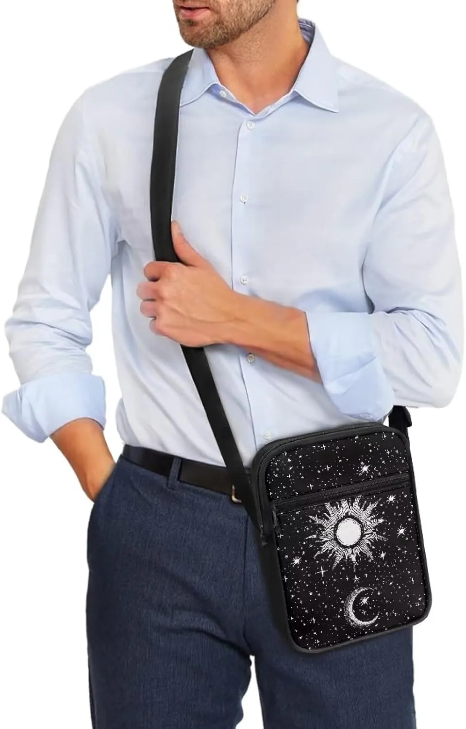 Small Messenger Bag Purse Crossbody Bag with Adjustable Strap for Women Men for Travel Outdoor Sports