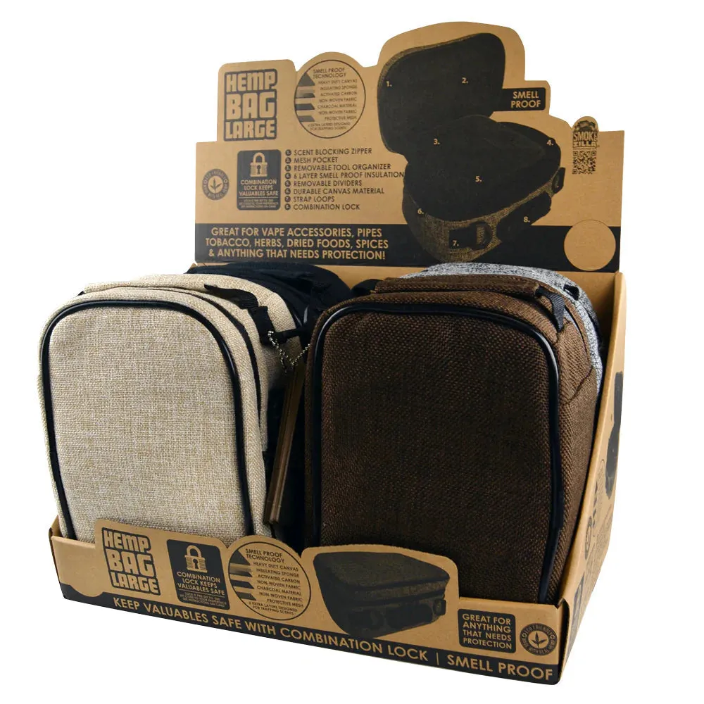 Smokezilla Smellproof Lockable Hemp Bags - 4 Pack