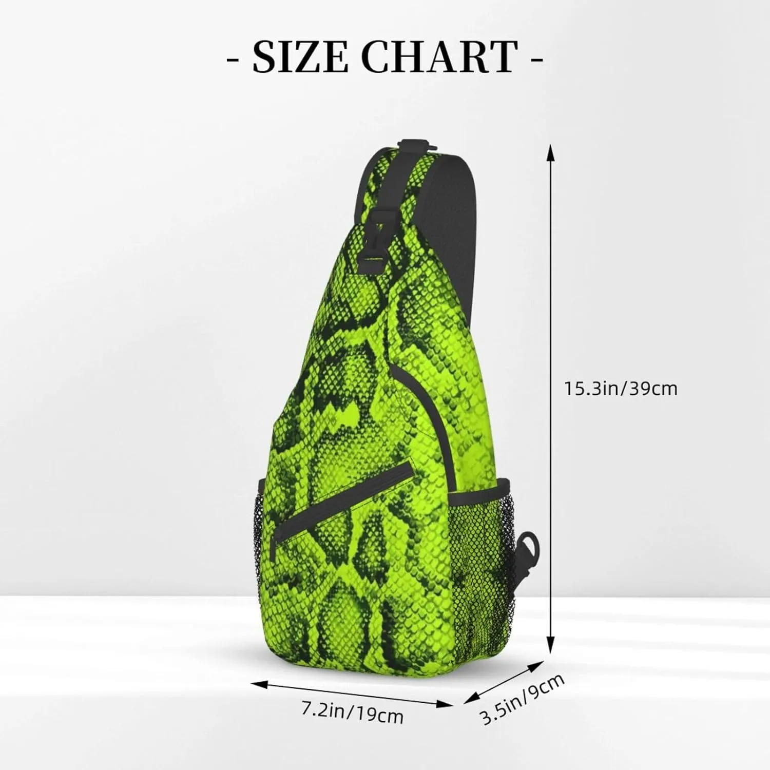 Snakeskin Crossbody Bag Snake Shoulder Bag Backpack Funny Sling Bag Chest Casual Daypack for Outdoor