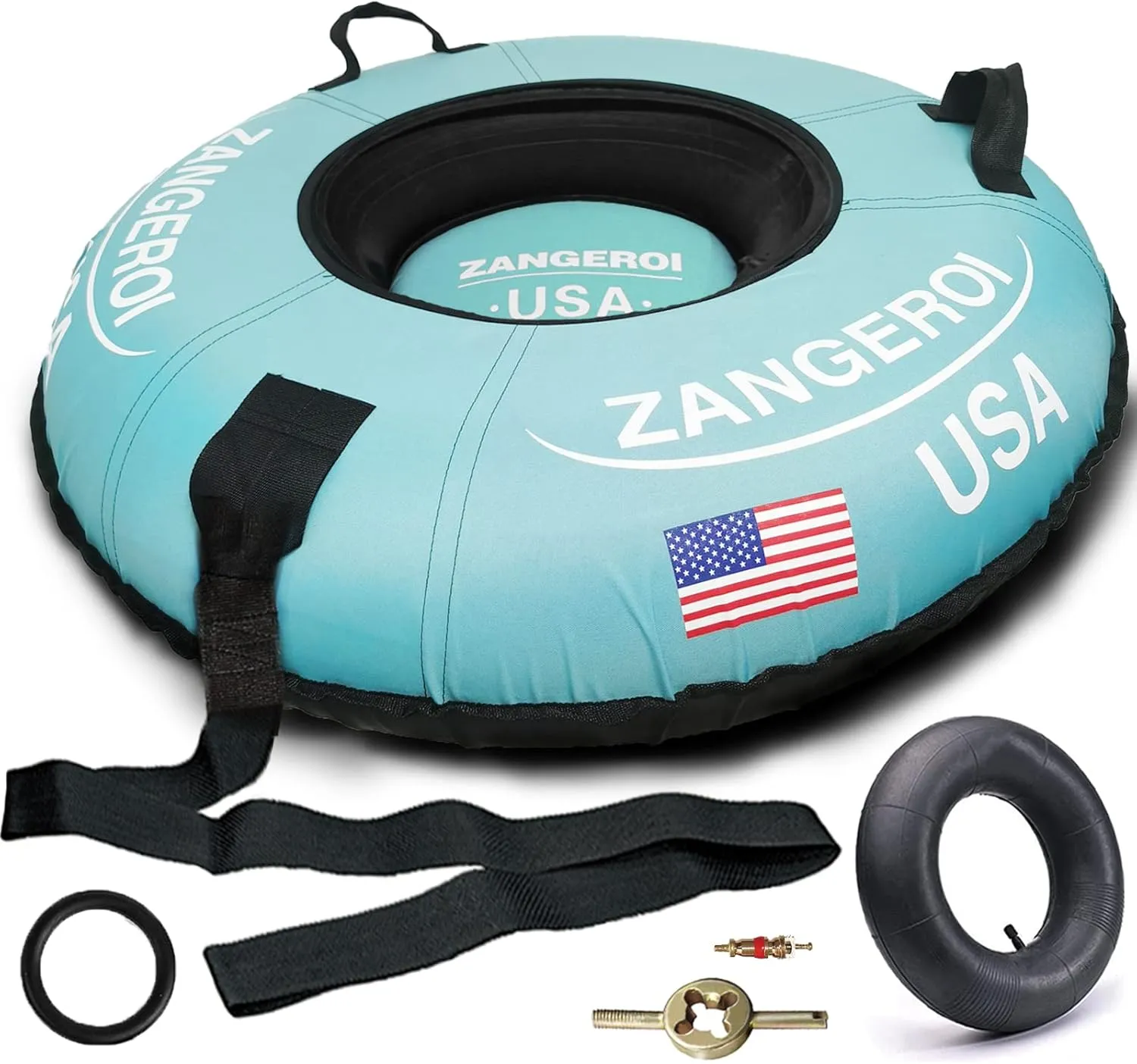 Snow Tube Snow Tubes Heavy Duty Snow Tube for Kids Adult Snow Tube Snow Tubes for Sledding Snow Sled Sledding Tube Inflatable Snow Tube for Kids Towable Rubber Snow Tube with Cover