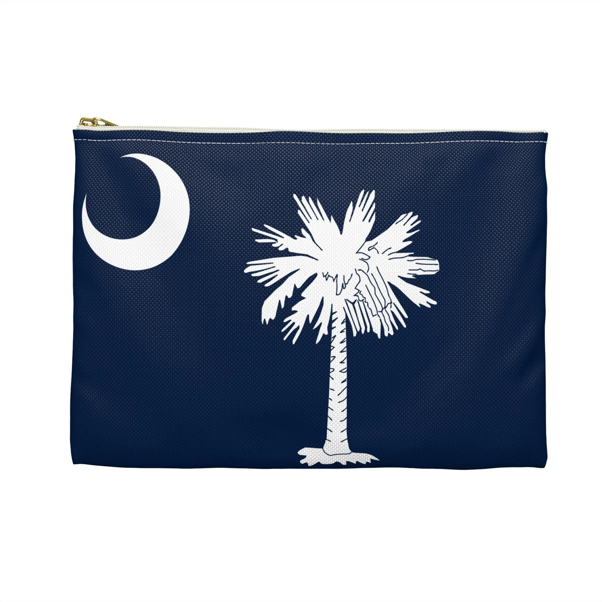 South Carolina Palmetto Moon and Tree Flag  Accessory Pouch
