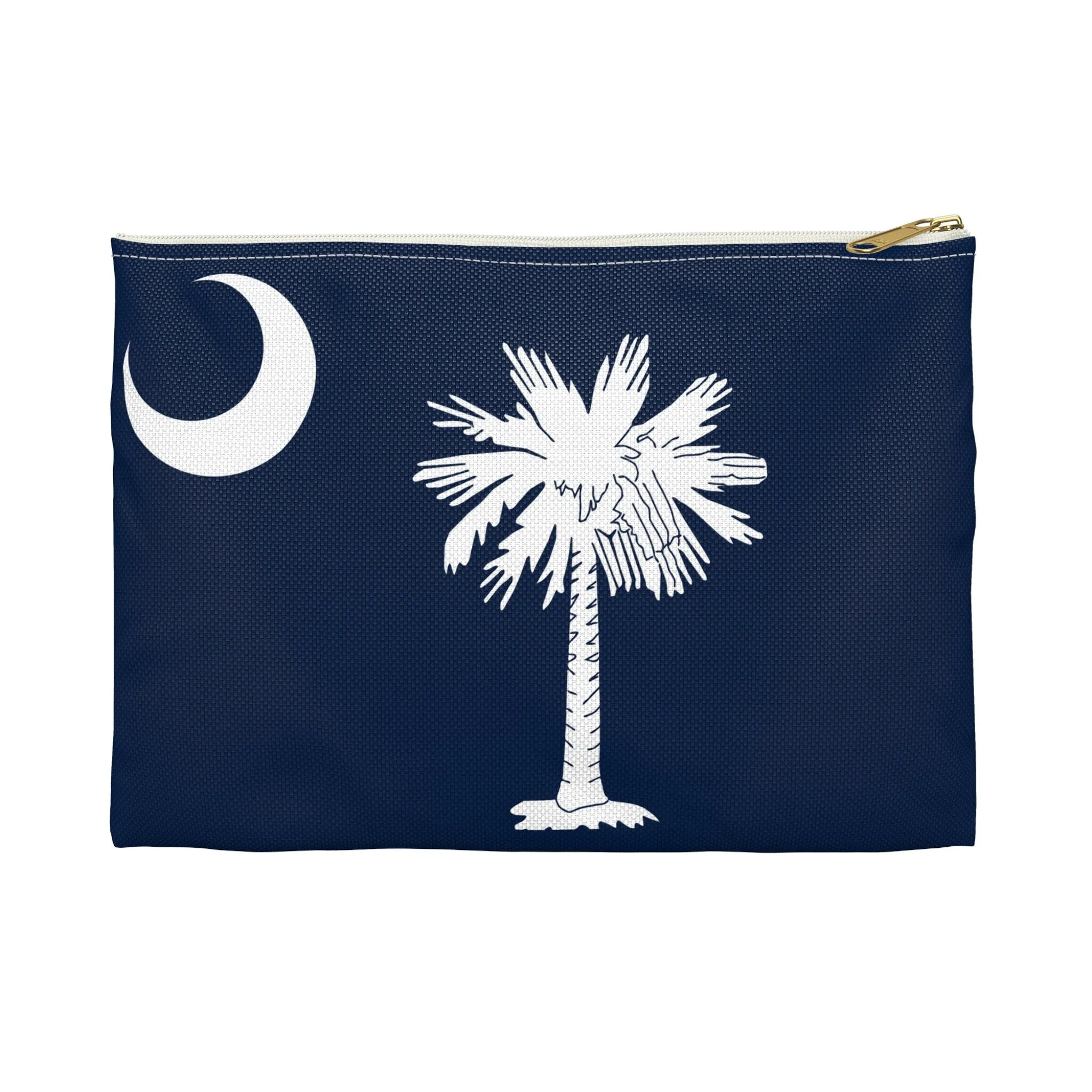 South Carolina Palmetto Moon and Tree Flag  Accessory Pouch