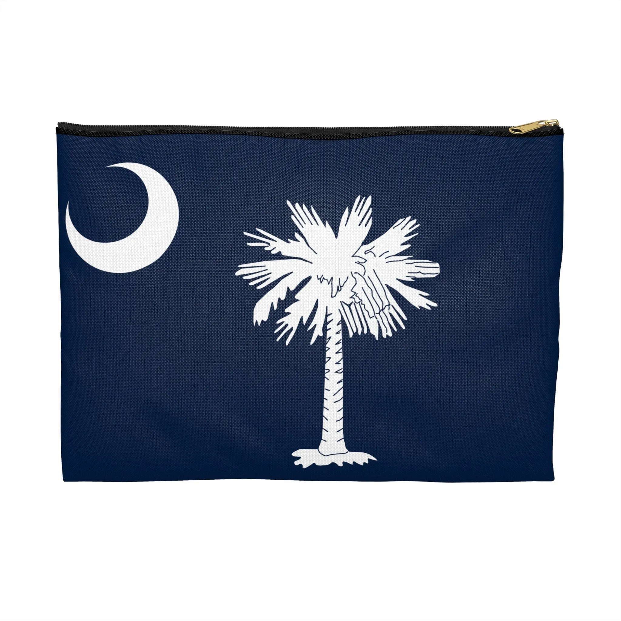 South Carolina Palmetto Moon and Tree Flag  Accessory Pouch