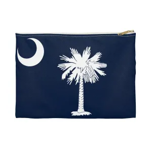 South Carolina Palmetto Moon and Tree Flag  Accessory Pouch
