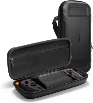 Spigen Rugged Armor Pro Designed for ASUS ROG Ally/ROG Ally X/MSI Claw A1M / MSI Claw 7 AI  Hard Shell Carrying Case with Pockets for Accessories Original Charger Storage Bag