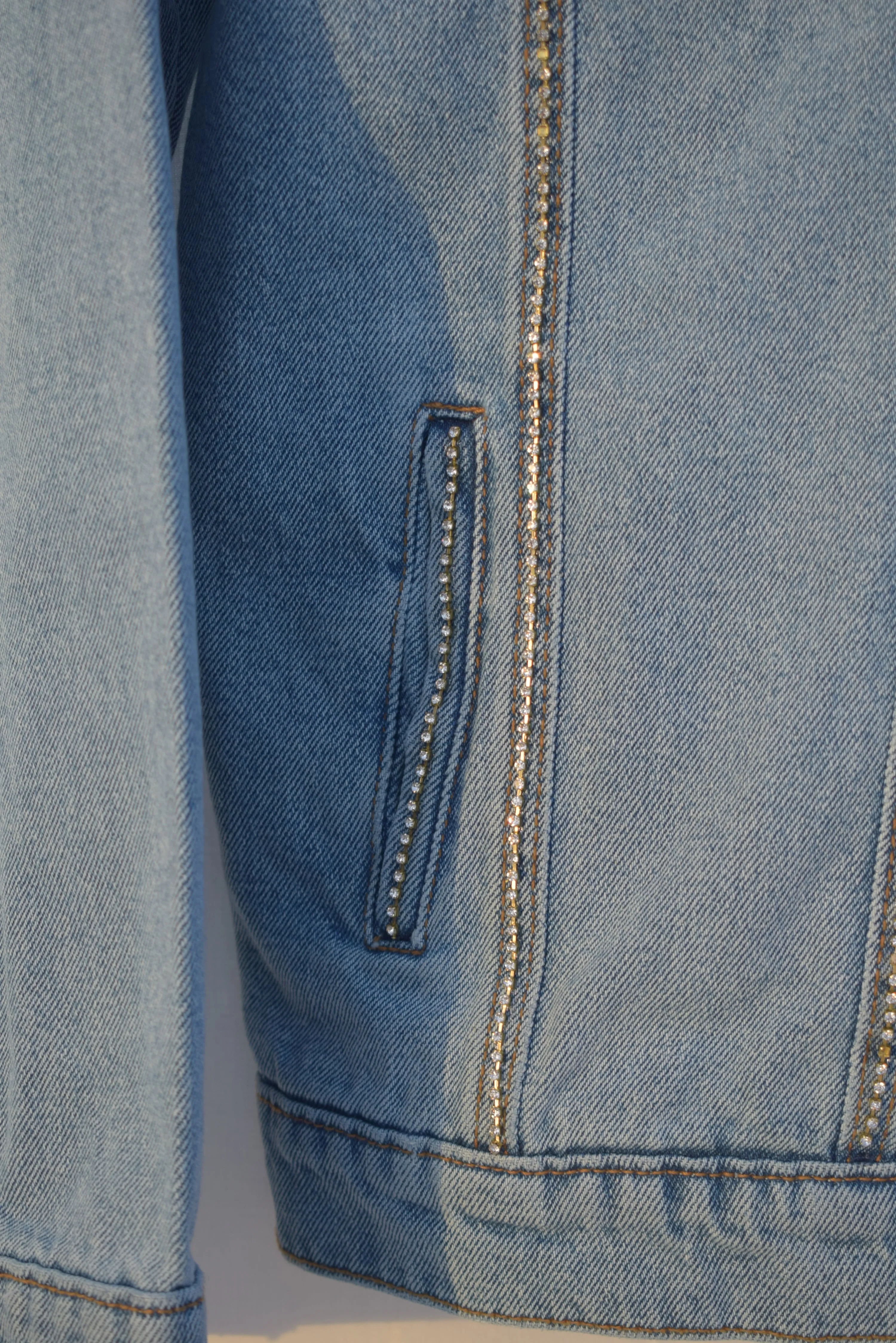 Starry Night Embellished Denim Jacket