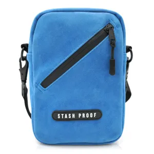 Stash Bag in Suede Blue