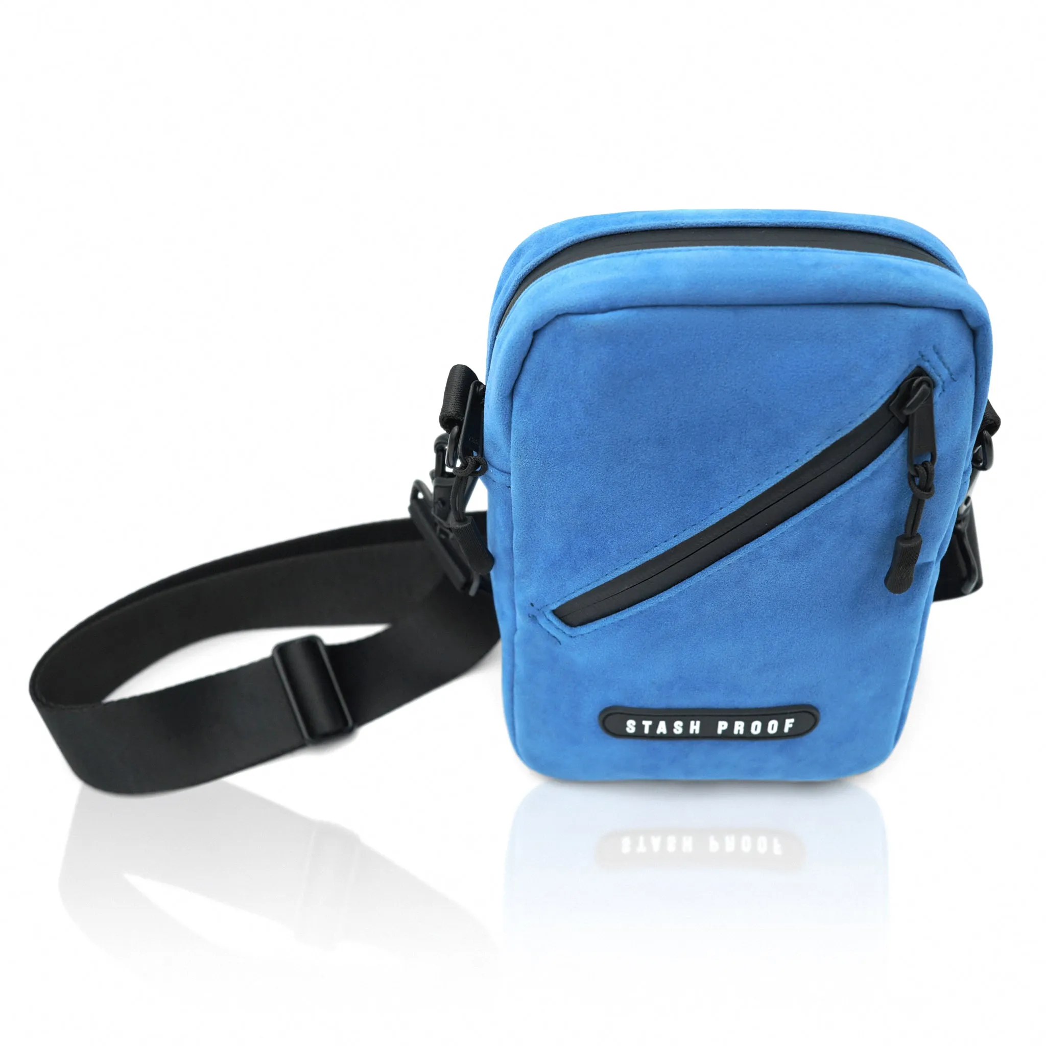 Stash Bag in Suede Blue