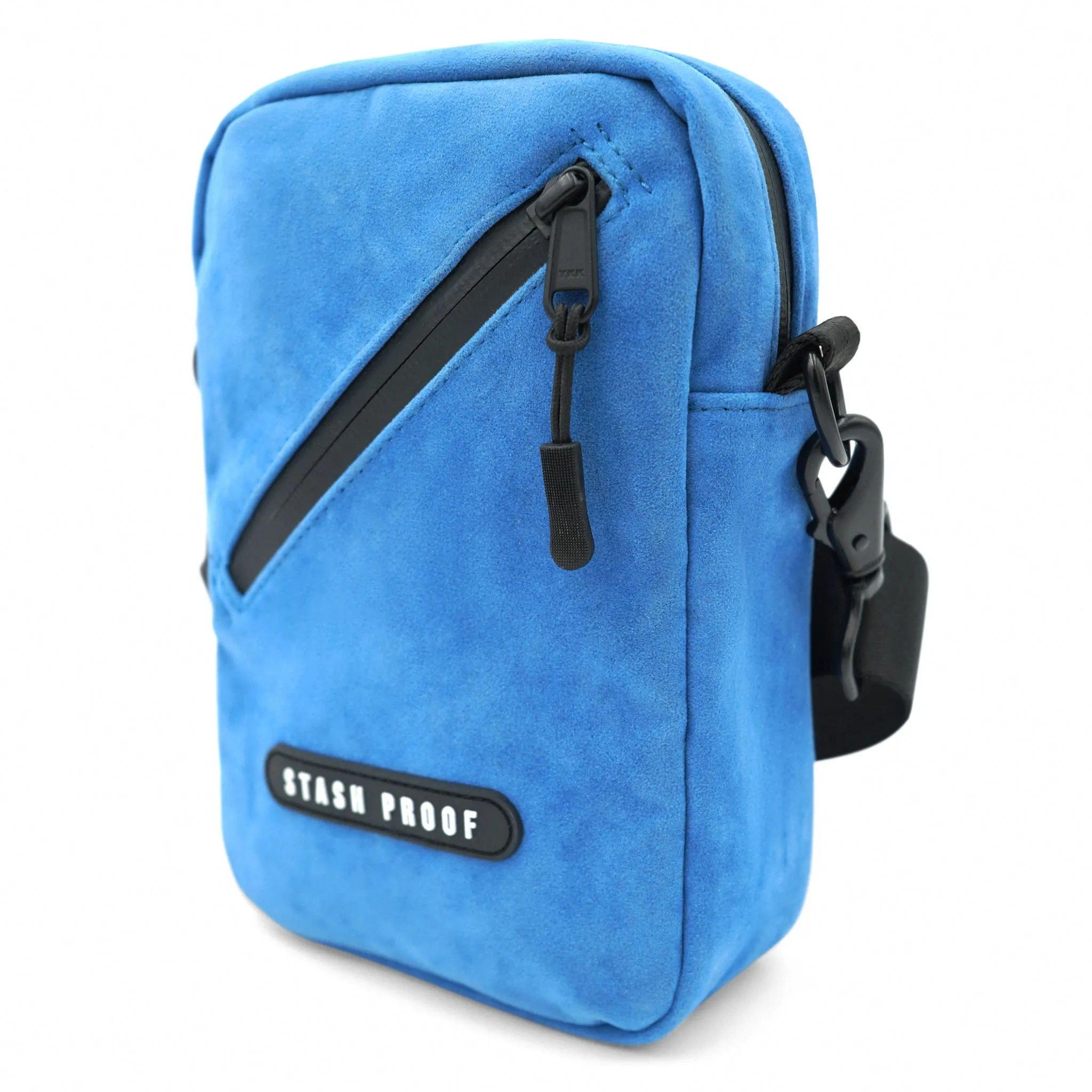 Stash Bag in Suede Blue
