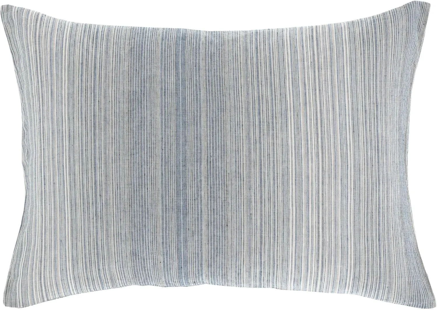 Sterling Stripe Linen Blue Sham, Standard Size, Blue Stripe Pattern