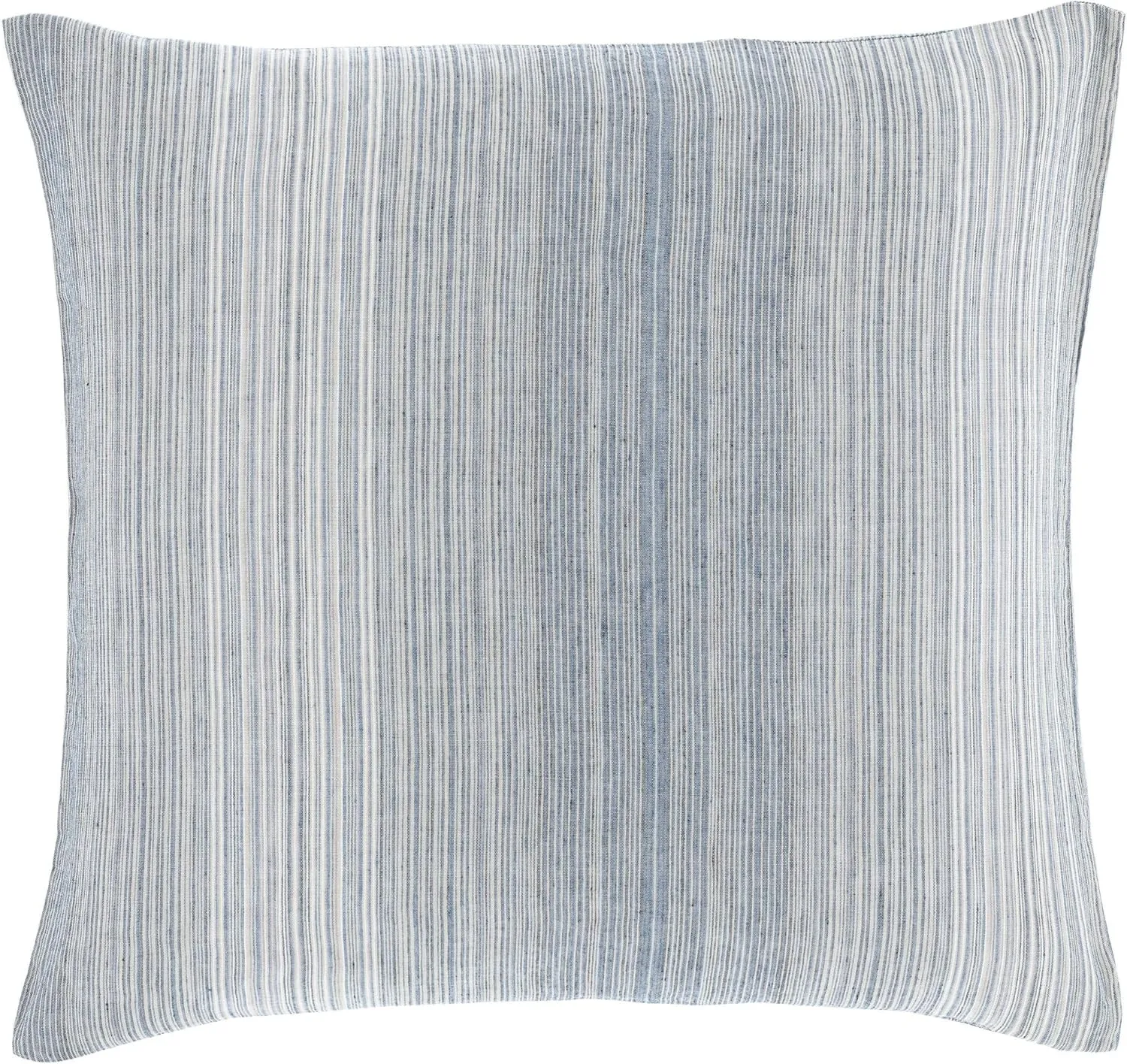 Sterling Stripe Linen Blue Sham, Standard Size, Blue Stripe Pattern