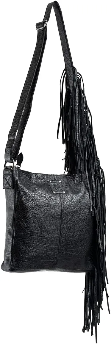 STS Ranchwear Compact Leather Rhapsody Collection Adjustable Shoulder Strap Woodstock Crossbody Bag