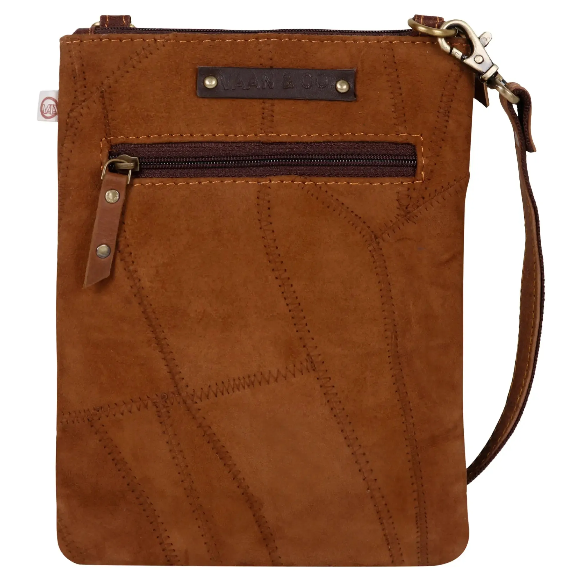 Suede Reptile Print Crossbody