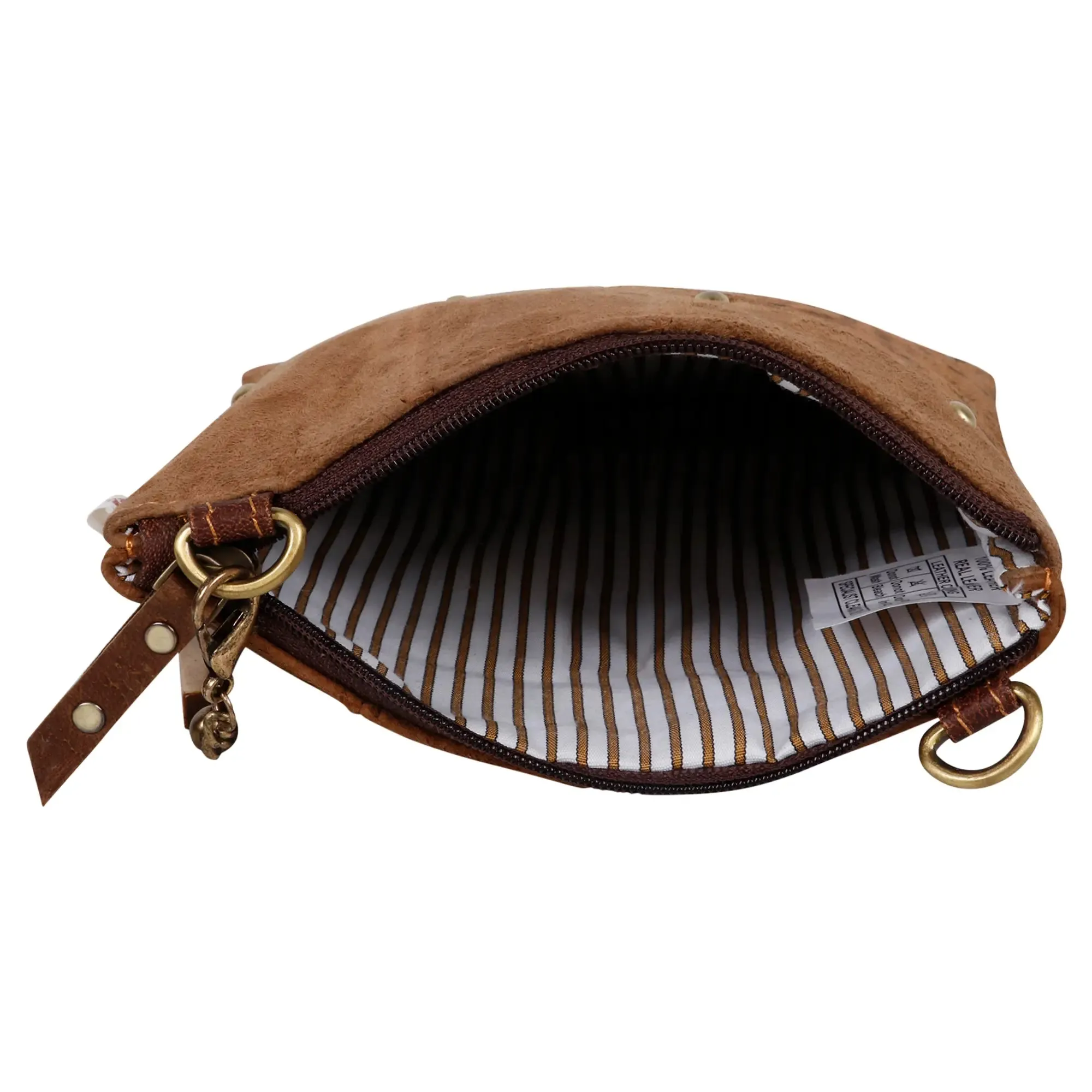 Suede Reptile Print Crossbody