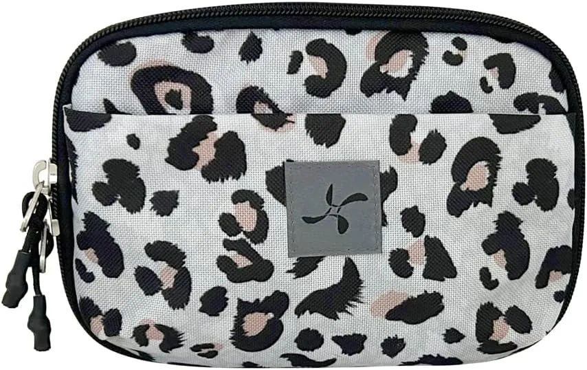 Sugar Medical Insulated Diabetes Supply Bag – Glucose Meter Case & Diabetic Organizer | Crossbody or Belt Bag for Insulin, Test Strips, Lancets & More. (Snow Leopard)