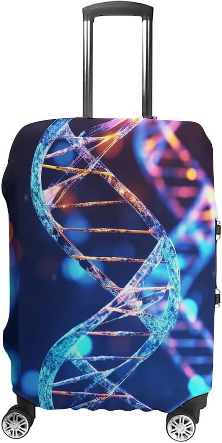 Suitcase Covers for Luggage DNA Genetic Helix Fashion Luggage Cover Washable Protector Waterproof Suitcase Cover Anti-scratch Travel Suitcases Covers Case for 19-32 Inch Luggages XL